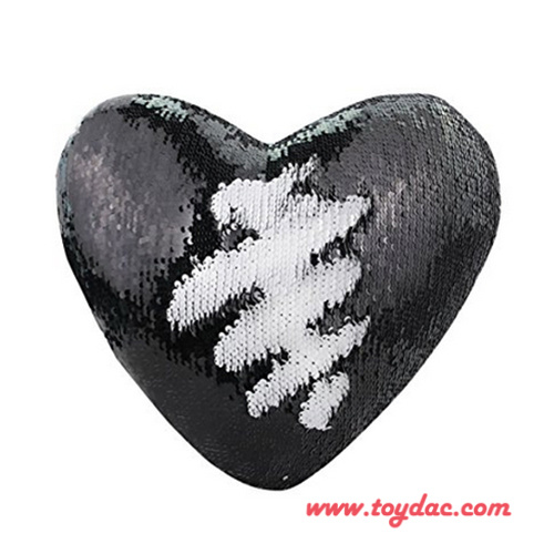 Двусторонняя подушка-русалка с блестками