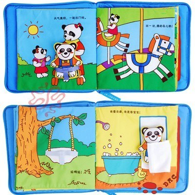 Цветная игрушка-книжка из ткани