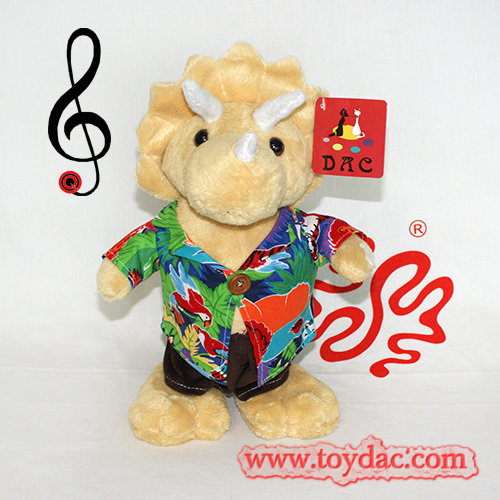 Плюшевая электрическая игрушка-динозавр