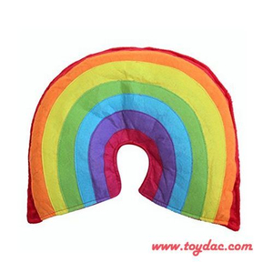 Плюшевая дорожная подушка для шеи Rainbow