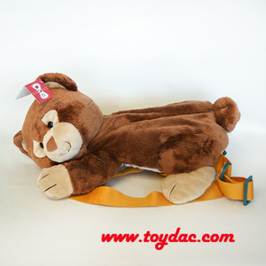 Плюшевый детский рюкзак с медведем из мультфильма