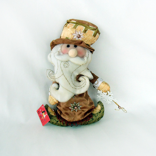 Рождественское украшение с плюшевым мишкой в ​​шапке