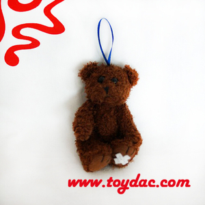 Плюшевая игрушка-брелок для ключей «Шоколадный мишка»
