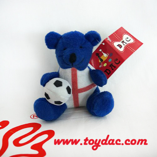 Брелок для ключей с медведем из плюшевой одежды