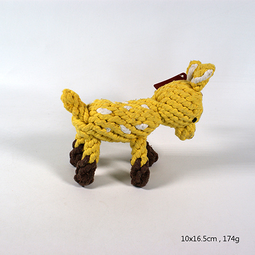 Игрушка для собак в виде осла с витой веревкой для домашних животных