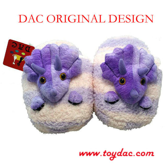Мягкие тапочки с плюшевыми животными для детей