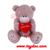 Плюшевая игрушка-мишка с красным сердцем на День святого Валентина
