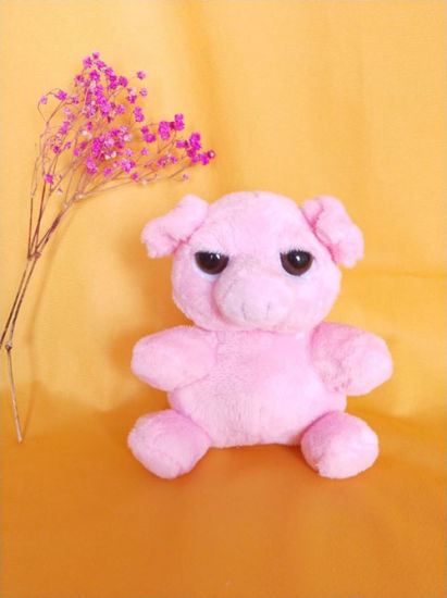 Белая мягкая игрушка-мешок с коком