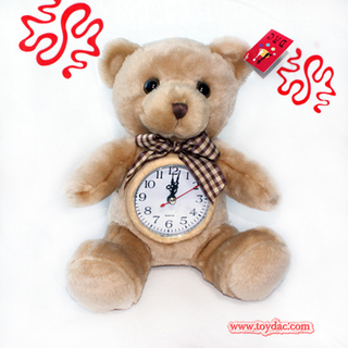 Плюшевые часы с мишкой Тедди