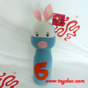 Плюшевая игрушка для боулинга «Синий кролик»