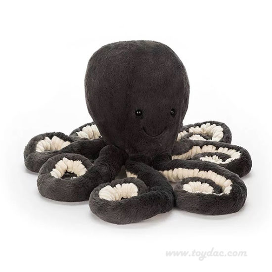 Фиолетовая плюшевая детская развивающая игрушка