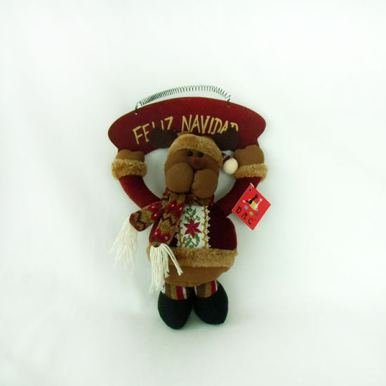 Рождественское украшение с плюшевым мишкой в ​​шапке