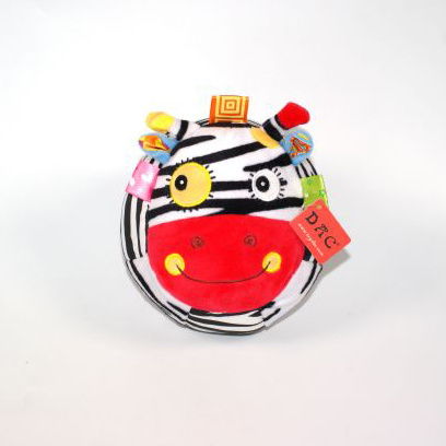 Плюшевый детский игрушечный шарик с кольцом