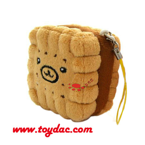 Игрушка-брелок для ключей с меховым коричневым кроликом