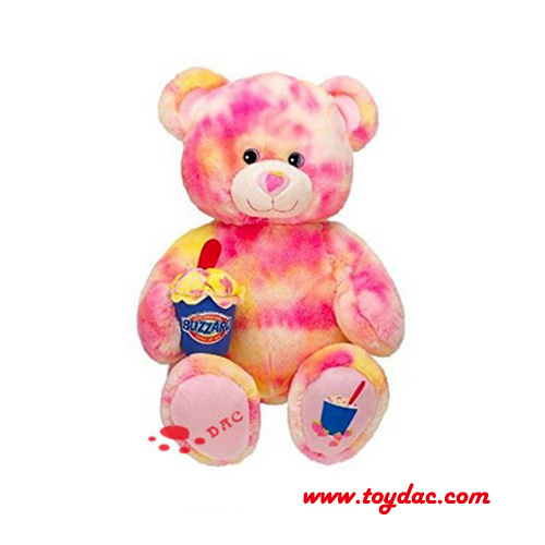 Рекламный конфетный мишка плюшевого цвета